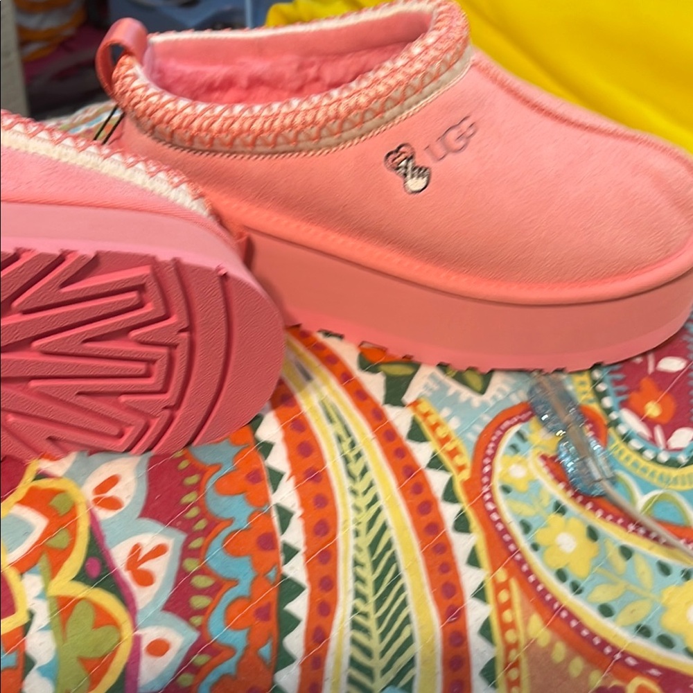 UGG Pink Platform Slippers